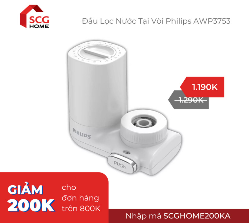 Bộ Lọc Nước Tại Vòi Philips AWP3753