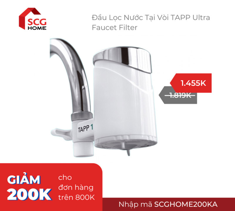 Đầu lọc nước tại vòi TAPP Ultra Faucet Filter