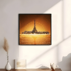 Eiffel in the Light - Tranh Kiến Trúc Paris – Tháp Eiffel Trong Ánh Sáng Tự Do
