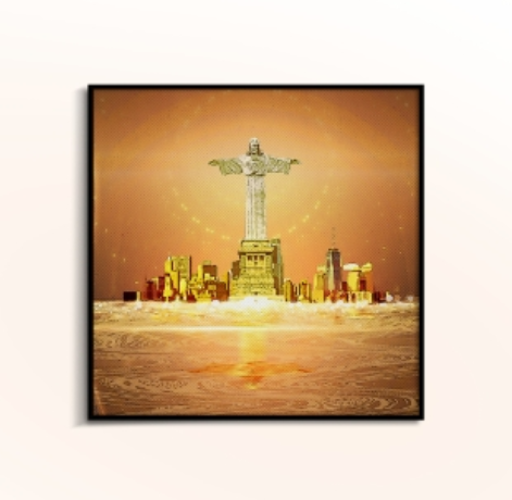 Redeemer in Radiance - Tranh Đấng Cứu Thế Trong Hào Quang – Biểu Tượng Niềm Tin & Hy Vọng - Image 3