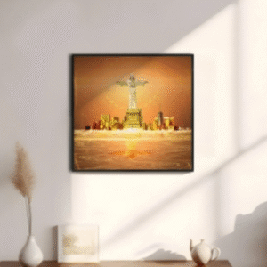 Redeemer in Radiance - Tranh Đấng Cứu Thế Trong Hào Quang – Biểu Tượng Niềm Tin & Hy Vọng