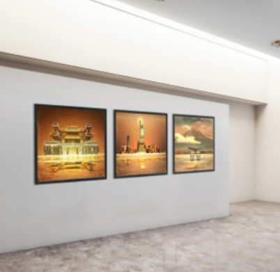 Imperial Light of Hue - Tranh Treo Tường Cổ Đô Huế – Nghệ Thuật Hiện Đại & Ánh Sáng Di Sản Ngàn Năm - Image 3