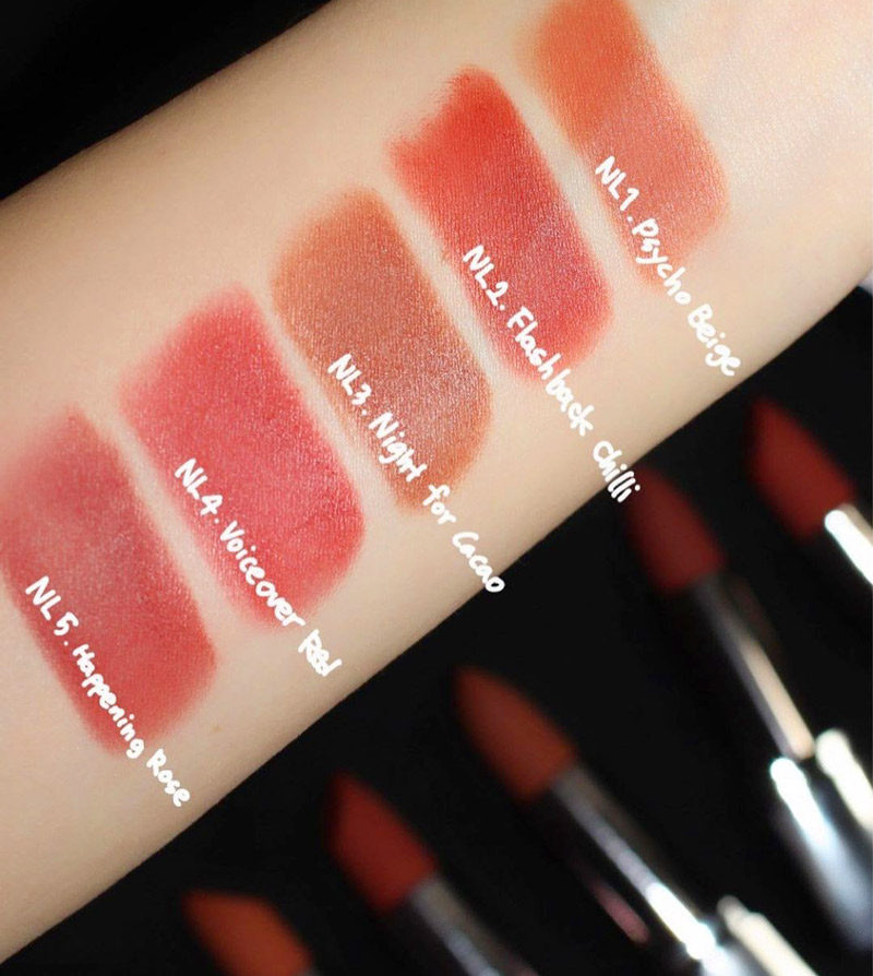 Bảng màu son NOIR in the Lipstick nằm trong NOIR Collection