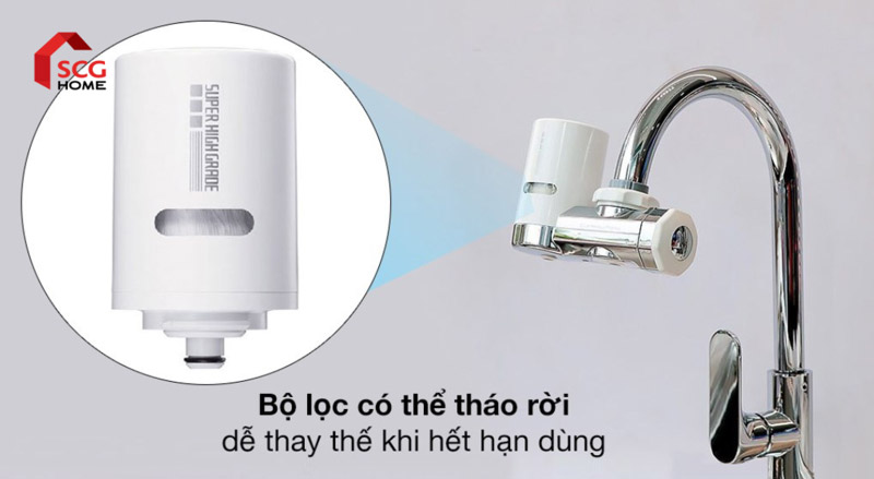Bộ lọc có thể tháo rời và thay thế dễ dàng là yếu tố quan trọng