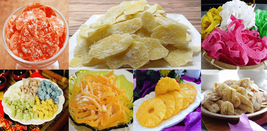 Nhiều loại bánh mứt đa dạng, phong phú trong ngày Tết