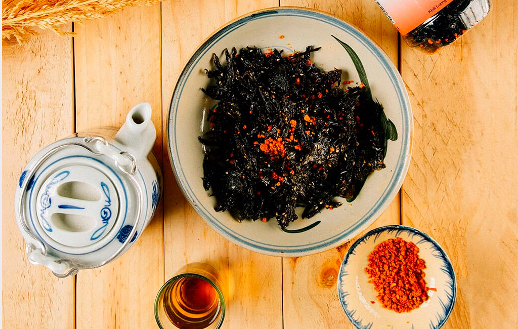 cách làm rong biển cháy tỏi ớt thơm ngon