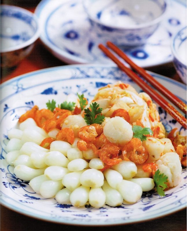 Củ kiệu tôm khô