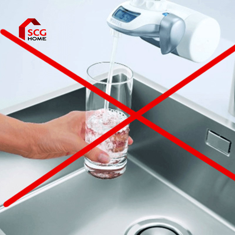 Nhược điểm là không lọc sạch hoàn toàn để có thể uống trực tiếp