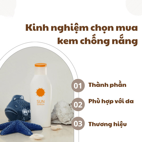 Kinh nghiệm chọn mua kem chống nắng
