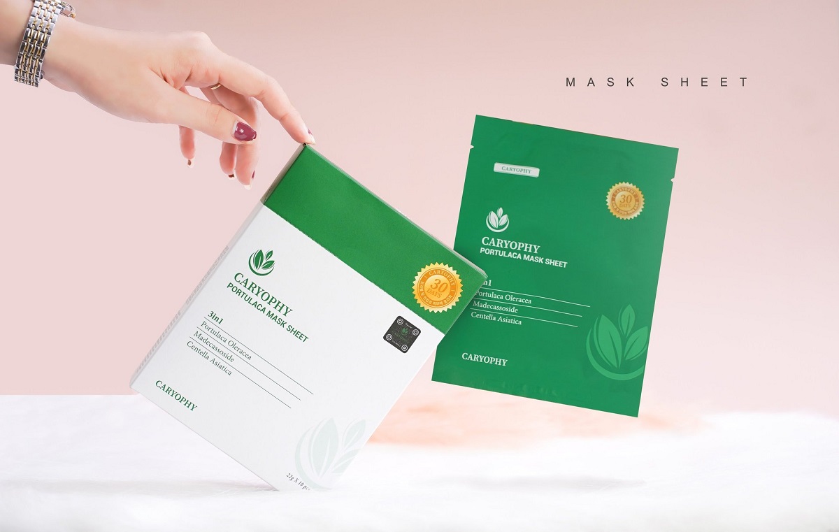 mat-na-tram-tra-caryoph-portulaca-mask-sheet Mat na tram tra Caryophy Portulaca Mask Sheet