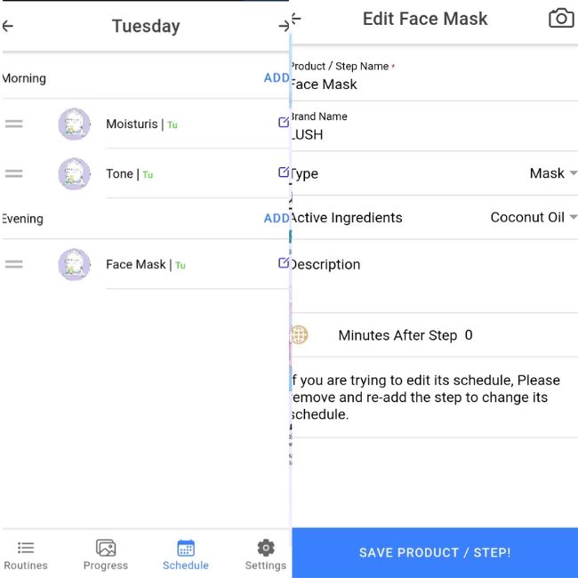 Skincare Addiction là một ứng dụng giúp bạn duy trì một chế độ chăm sóc da nhất quán.